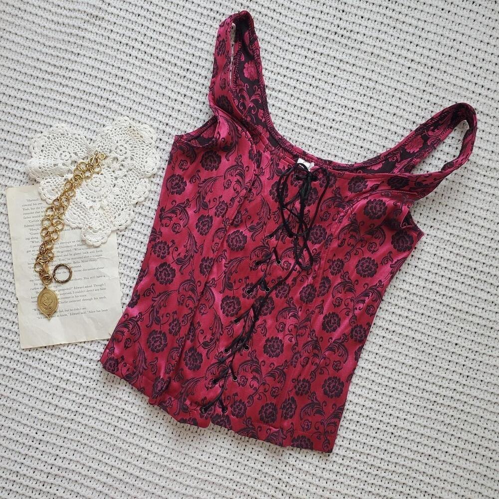 Fredericks of hollywood corset style tank top